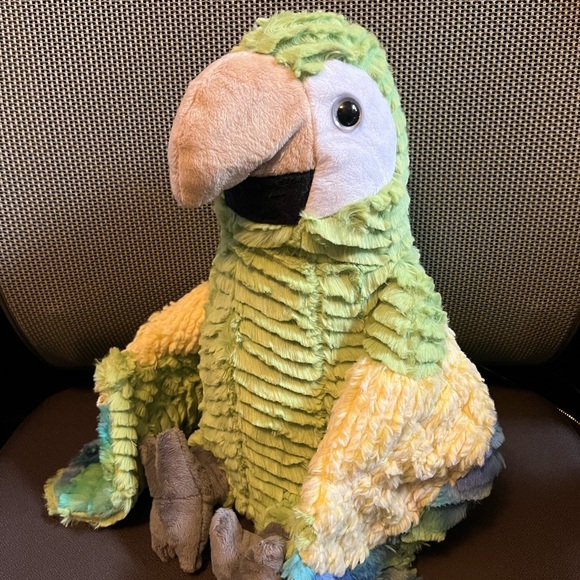 Minky macaw plus stuffie - ziggy